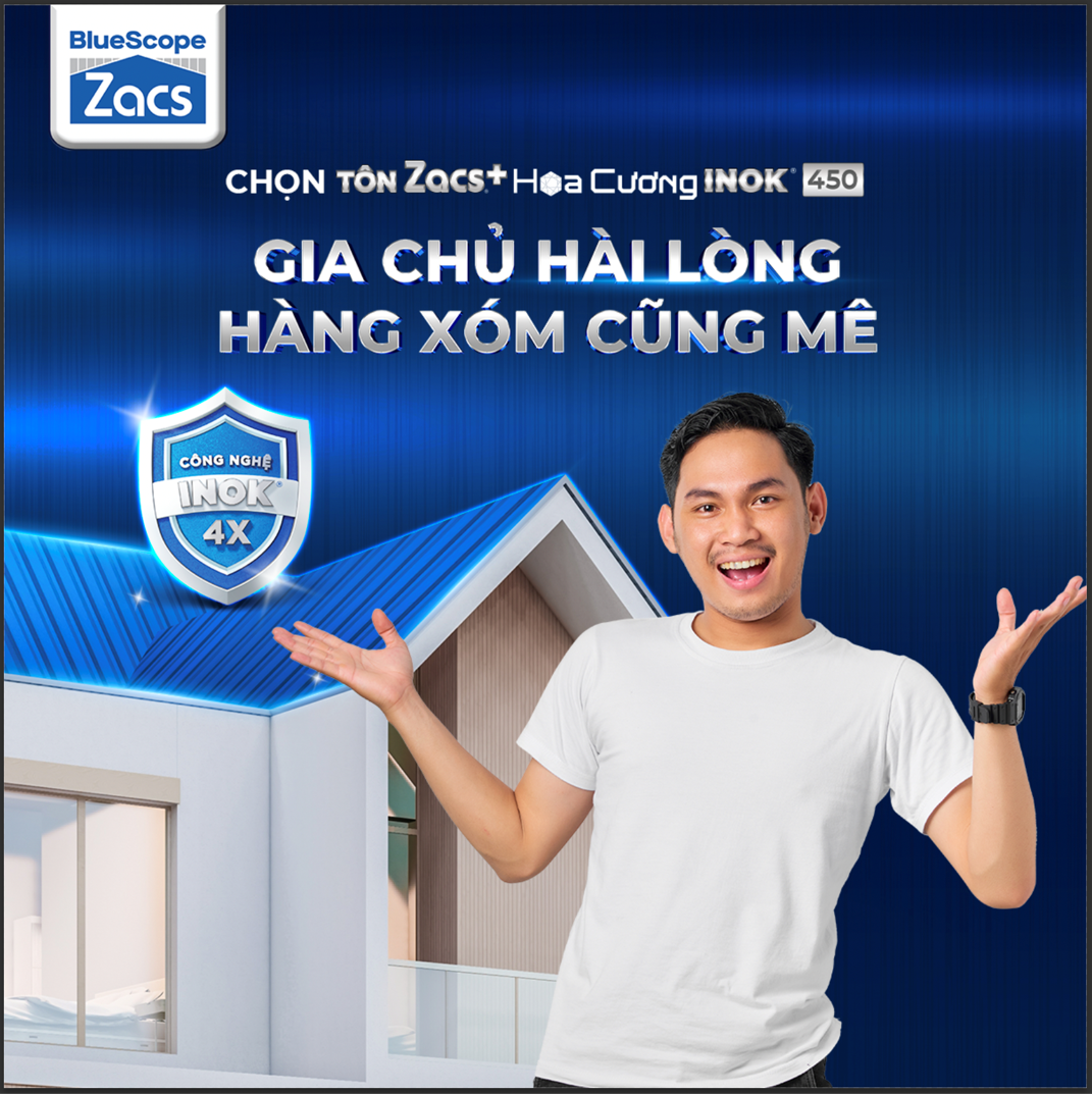 tôn Zacs Hoa cương INOK 450